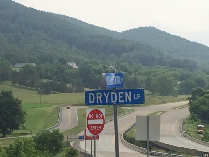 Dryden sign